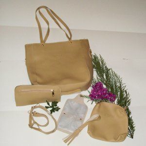 JINGPIN 6 pc Bag Set Tote Wristlet Crossbody NEW